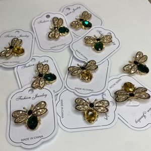 10pk. Queenbee Bumblebee Brooch Pins lot